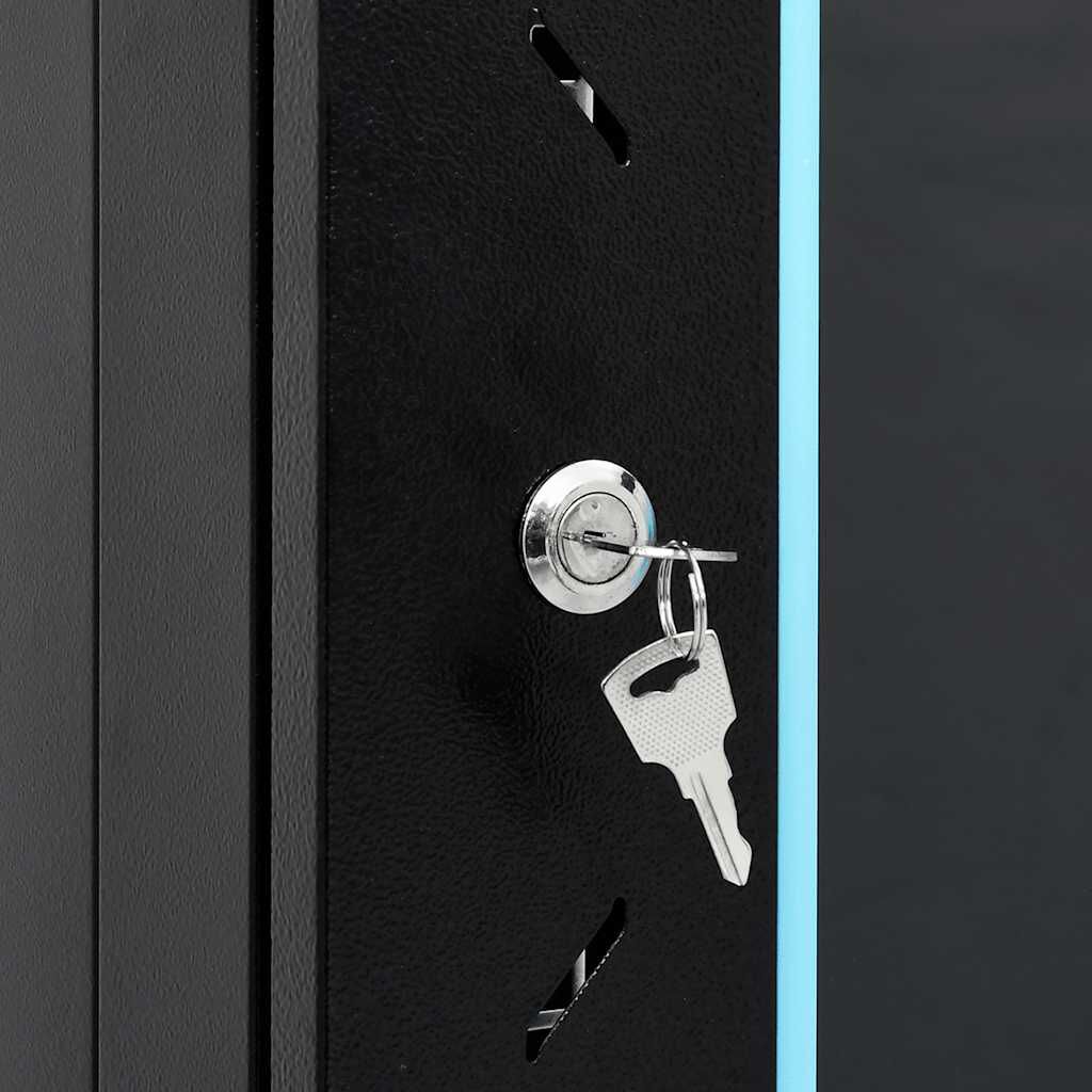 vidaXL Καμπίνα Δικτύου με Περιστ. Πόδια 15U 19" IP20 60x45x86 εκ.