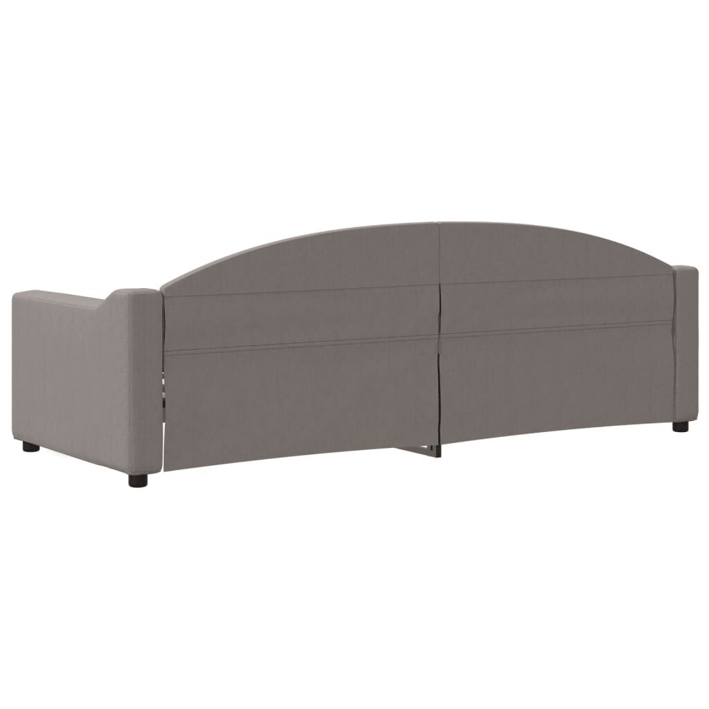vidaXL Καναπές Κρεβάτι Taupe 80 x 200 εκ. Υφασμάτινος