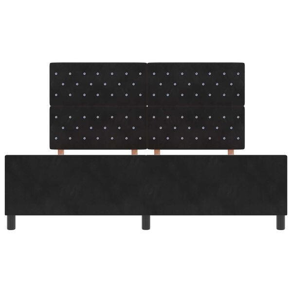 vidaXL Κρεβάτι Μαύρο 180x200 εκ. Βελούδο