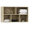 vidaXL Ραφιέρα / Βιβλιοθήκη Sonoma Δρυς 50x25x80 εκ. από Επεξ. Ξύλο