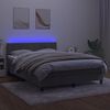 vidaXL &Kappa;&rho;&epsilon;&beta;ά&tau;&iota; Boxspring &mu;&epsilon; &Sigma;&tau;&rho;ώ&mu;&alpha; & LED &Alpha;&nu;.&Gamma;&kappa;&rho;&iota; 140x200 &epsilon;&kappa;. &Beta;&epsilon;&lambda;&omicron;ύ&delta;&iota;&nu;&omicron;