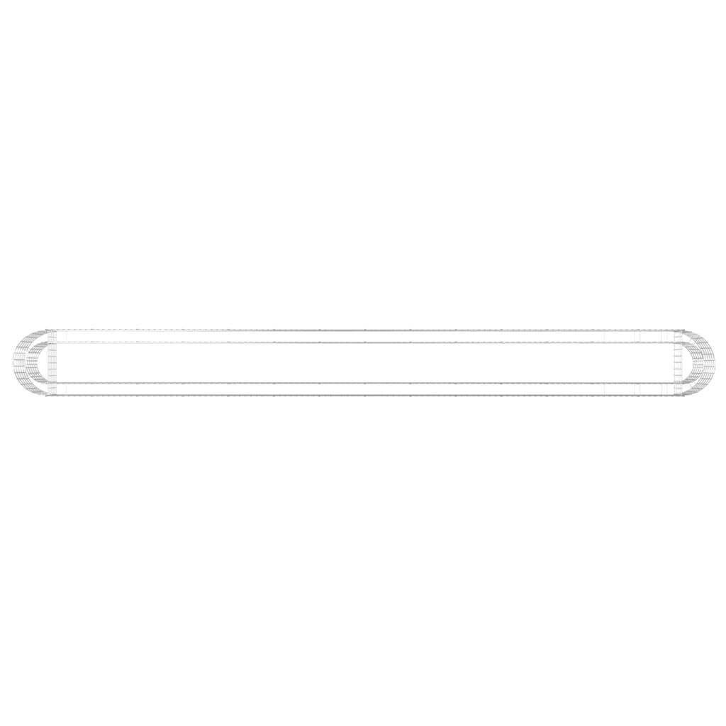 vidaXL Συρματοκιβώτιο-Γλάστρα Υπερυψωμένη 540x50x50 εκ. Γαλβαν. Ατσάλι