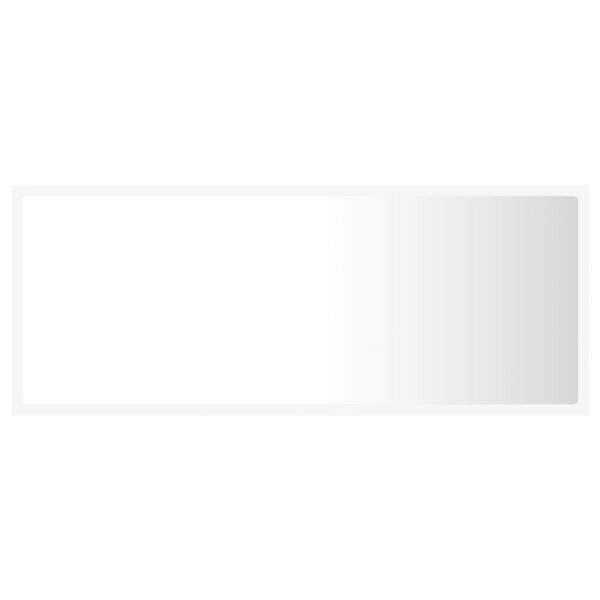 vidaXL Καθρέφτης Μπάνιου με LED Λευκός 100x8,5x37 εκ. Ακρυλικός