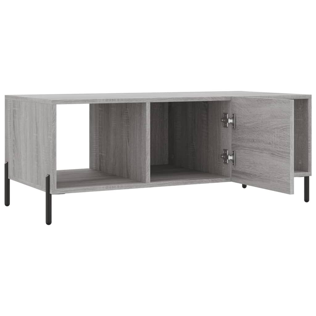 vidaXL Τραπεζάκι Σαλονιού Γκρι Sonoma 102x50x40 εκ. Επεξεργασμένο Ξύλο