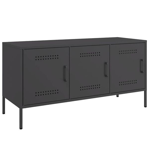vidaXL Έπιπλο Τηλεόρασης Μαύρο 100,5x39x50,5 εκ. Ατσάλινο