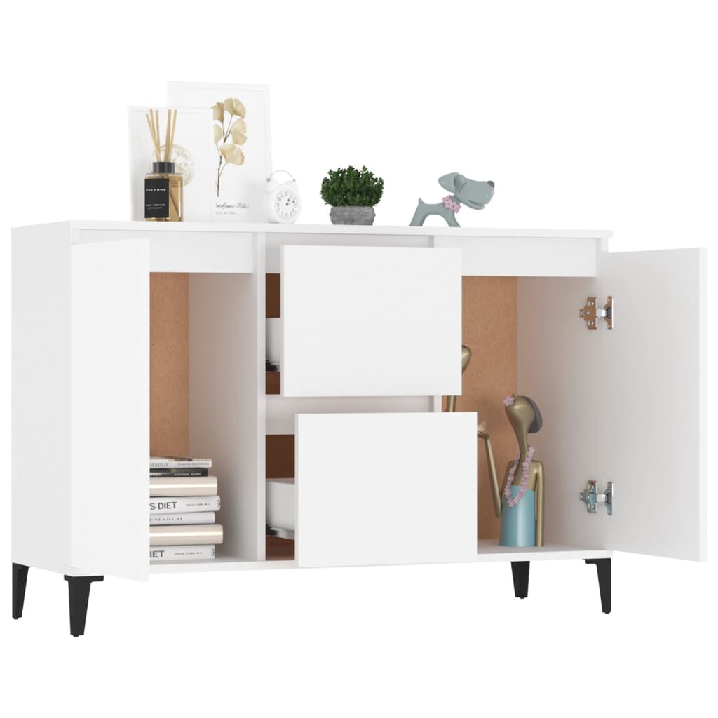 vidaXL Μπουφές Λευκός 104 x 35 x 70 εκ. από Επεξεργασμένο Ξύλο