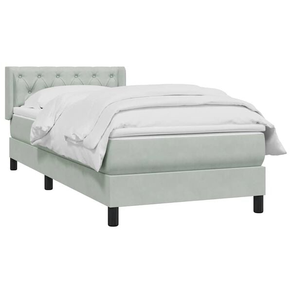 vidaXL &Kappa;&rho;&epsilon;&beta;ά&tau;&iota; Boxspring &mu;&epsilon; &Sigma;&tau;&rho;ώ&mu;&alpha; &Alpha;&nu;&omicron;&iota;&chi;&tau;ό &Gamma;&kappa;&rho;&iota; 80x210 &epsilon;&kappa;. &Beta;&epsilon;&lambda;&omicron;ύ&delta;&iota;&nu;&omicron;