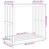 vidaXL Ξυλοθήκη Εξ. Χώρου 108 x 52 x 106 εκ. από Μασίφ Ξύλο Πεύκου