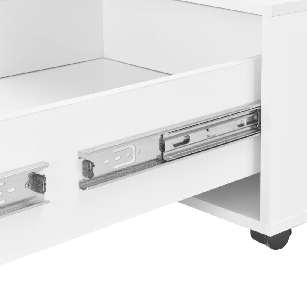 vidaXL Τραπεζάκι Σαλονιού Γυαλιστερό Λευκό 120 x 60 x 35 εκ.