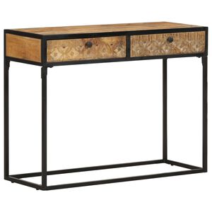 vidaXL &Tau;&rho;&alpha;&pi;έ&zeta;&iota; &Kappa;&omicron;&nu;&sigma;ό&lambda;&alpha; 100 x 35 x 75 &epsilon;&kappa;. &alpha;&pi;ό &Mu;&alpha;&sigma;ί&phi; &Xi;ύ&lambda;&omicron; &Mu;ά&nu;&gamma;&kappa;&omicron;