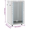 vidaXL Καμπίνα Δικτύου με Περιστ. Πόδια 18U 19" IP20 60x60x100 εκ.