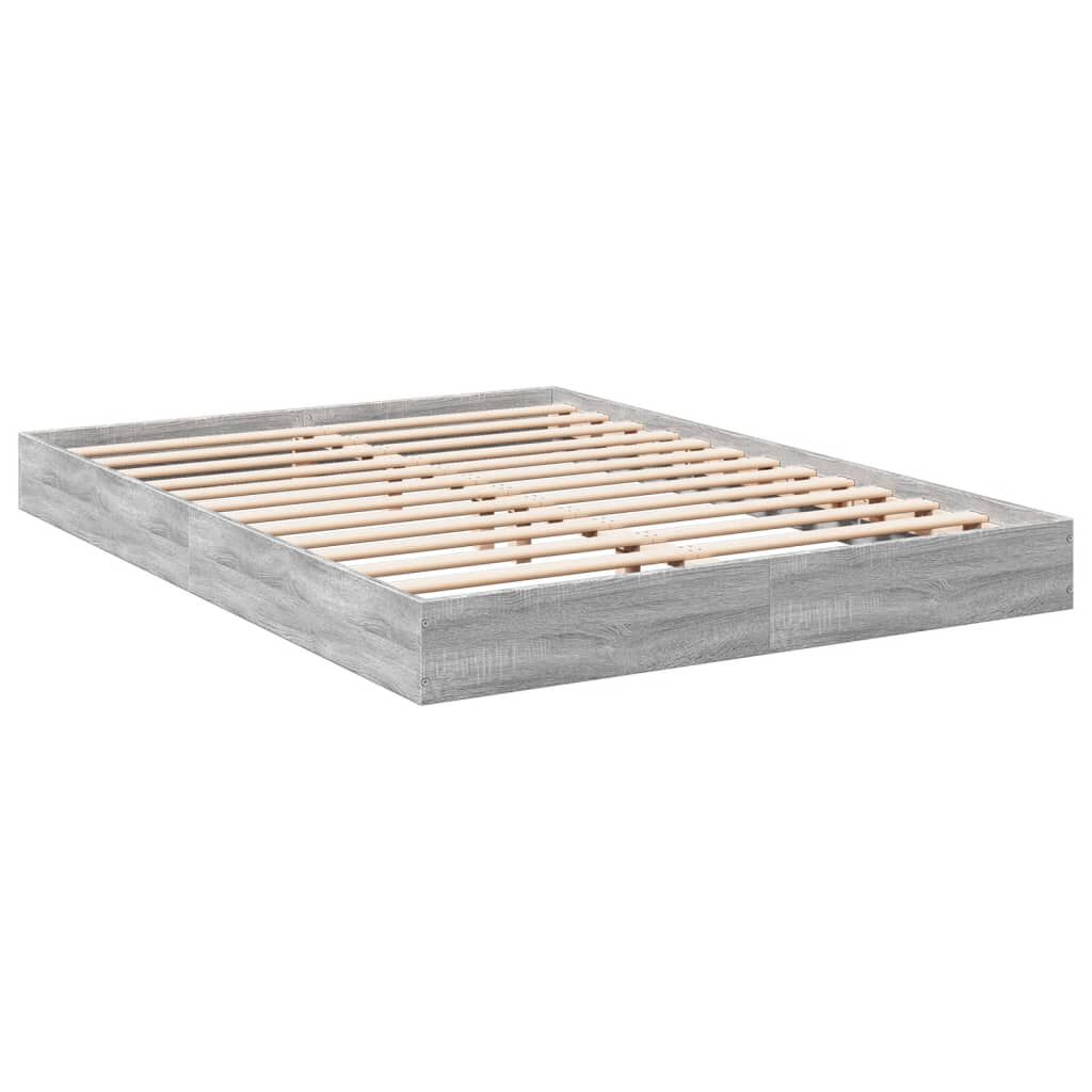 vidaXL Πλαίσιο Κρεβατιού Γκρι Sonoma 120x200 εκ. Επεξεργασμένο Ξύλο