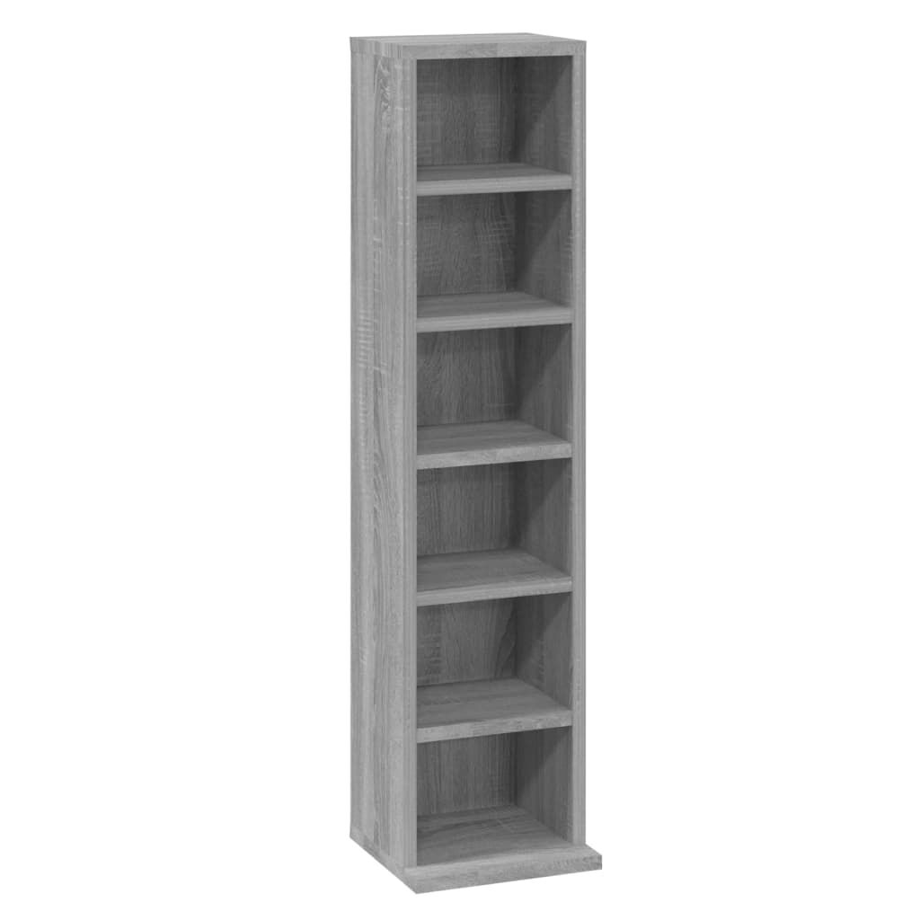 vidaXL Έπιπλο για CD Γκρι Sonoma 21x20x88 εκ. από Επεξεργασμένο Ξύλο