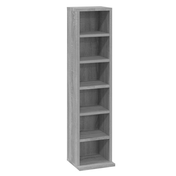vidaXL Έπιπλο για CD Γκρι Sonoma 21x20x88 εκ. από Επεξεργασμένο Ξύλο