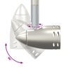 vidaXL Σποτ οροφής Ματ νικέλ 36.5 x 10 x 12.5 εκ Ατσάλι