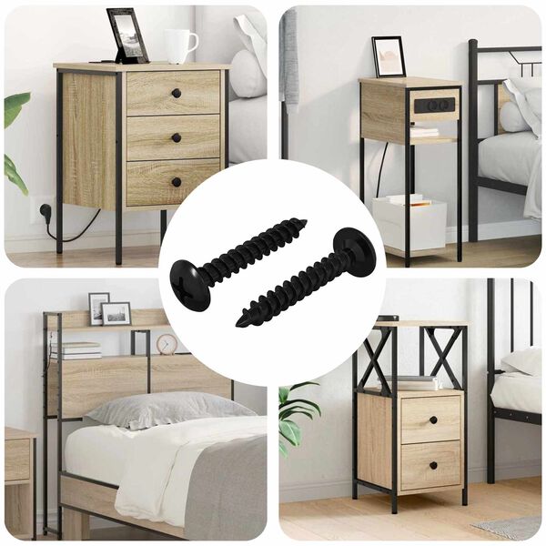 vidaXL &Beta;ί&delta;&alpha; &Alpha;&upsilon;&tau;&omicron;-&tau;&rho;&upsilon;&pi;&eta;&tau;ή 2 pcs &Mu;&alpha;ύ&rho;&omicron; 4 x 25 mm &Alpha;&tau;&sigma;ά&lambda;&iota;