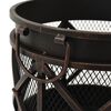313637 vidaXL Rustic Fire Pit with Poker Φ42x54 cm Steel