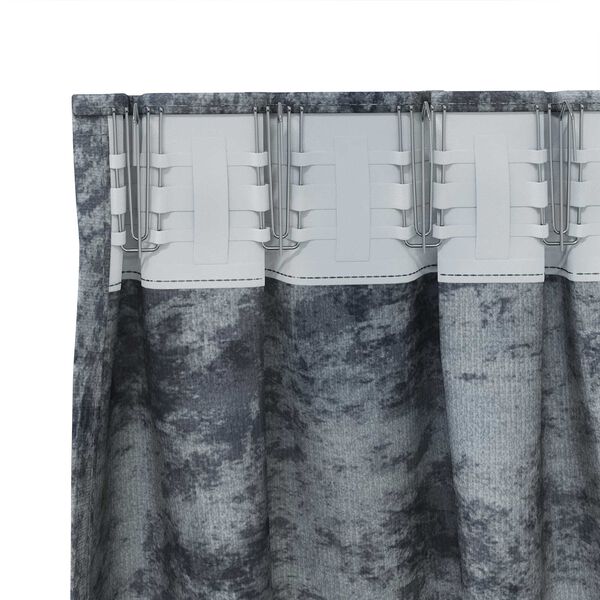 vidaXL Κουρτίνα με κουρτίνες 2 pcs Ασημί γκρι 175 x 140 εκ. Βελούδο