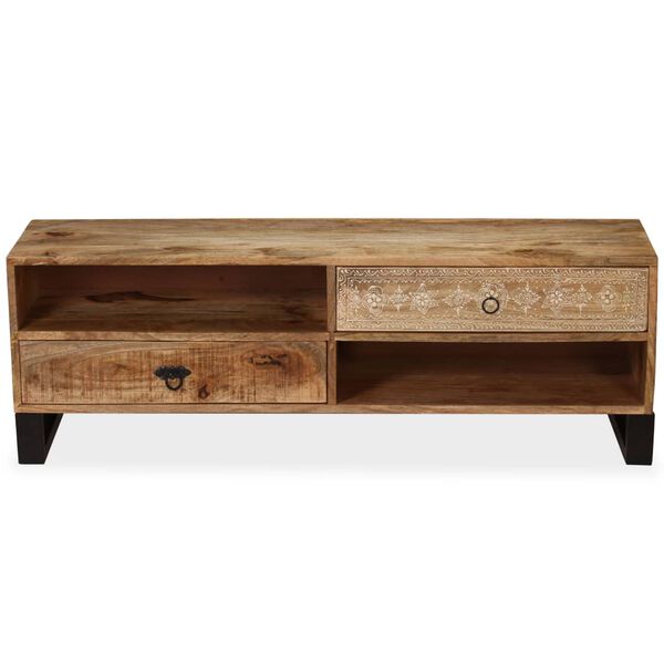 vidaXL Έπιπλο Τηλεόρασης 120 x 30 x 40 εκ. από Μασίφ Ξύλο Μάνγκο