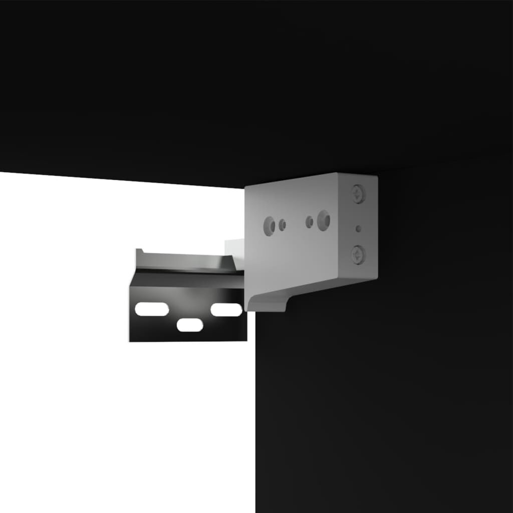 vidaXL Έπιπλο Τηλεόρασης Μαύρο 100 x 30 x 30 εκ. από Επεξ. Ξύλο