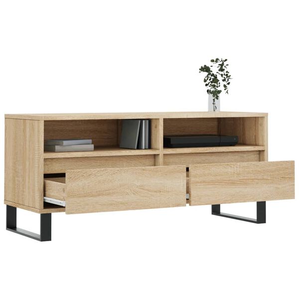 vidaXL Έπιπλο Τηλεόρασης Sonoma Δρυς 100 x 34,5 x 44,5 εκ. Επεξ. Ξύλο