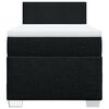 vidaXL Κρεβάτι Boxspring με Στρώμα Μαύρο 100 x 200 εκ. Υφασμάτινο