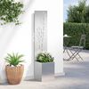 vidaXL Οθόνη Ιδιωτικότητας Κήπου Ασημί 32 x 140 εκ. Ανοξείδωτο ατσάλι