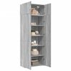 vidaXL Ραφιέρα με Ντουλάπια Γκρι Sonoma 80x42,5x225εκ Επεξ. Ξύλο