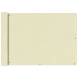 vidaXL Διαχωριστικό Βεράντας Κρεμ 75 x 400 εκ. από Ύφασμα Oxford