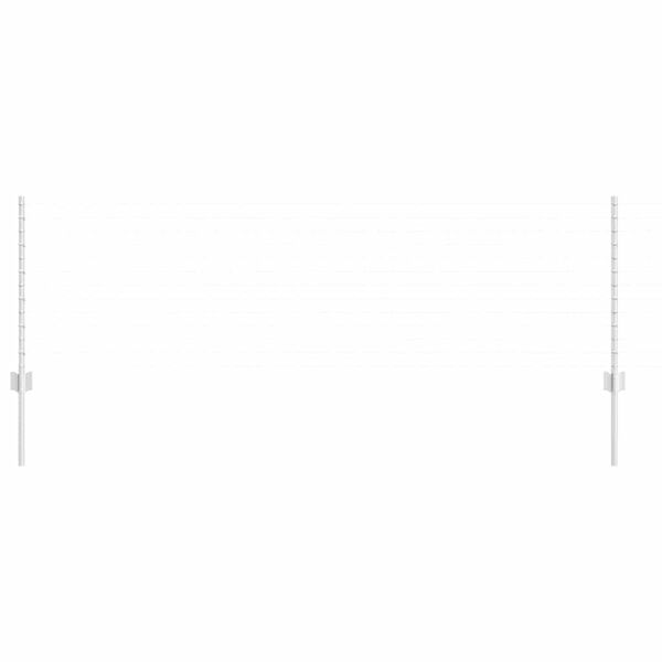 vidaXL Πό posts φράχτη 44 pcs Ασημί 100 cm Ατσάλι