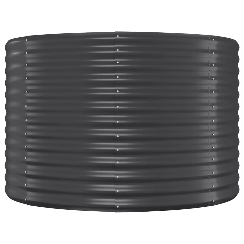 vidaXL Ζαρντινιέρα Ανθρακί 100x100x68εκ Ατσάλι με Ηλεκτρ. Βαφή Πούδρας