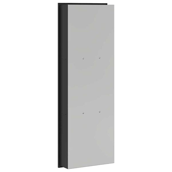 vidaXL Νίτσα Μπάνιου Μαύρο 90 x 30 x 9.5 εκ. Ανοξείδωτο ατσάλι
