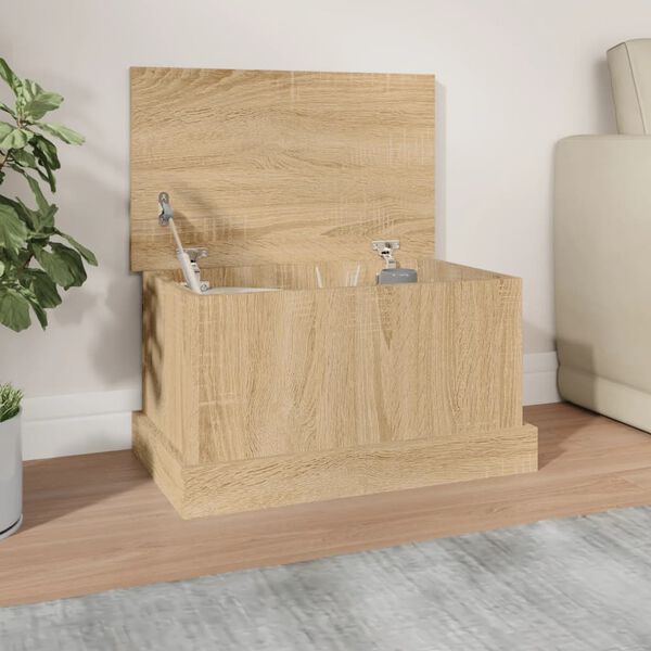 vidaXL Κουτί Αποθήκευσης Sonoma Δρυς 50x30x28 εκ. από Τεχνητό Ξύλο