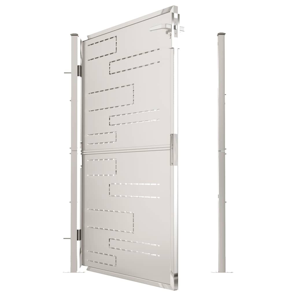 vidaXL Πόρτα Περίφραξης Κήπου 100 x 150 εκ. από Ανοξείδωτο Ατσάλι