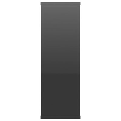 vidaXL Ραφιέρα Τοίχου Γυαλιστερό Μαύρο 104 x 20 x 58,5 εκ. Μοριοσανίδα