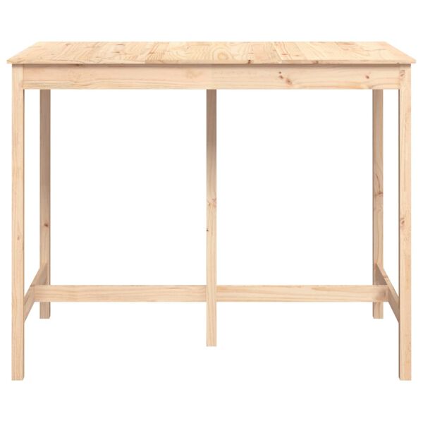 vidaXL Τραπέζι Μπαρ 140x80x110 εκ. από Μασίφ Ξύλο Πεύκου