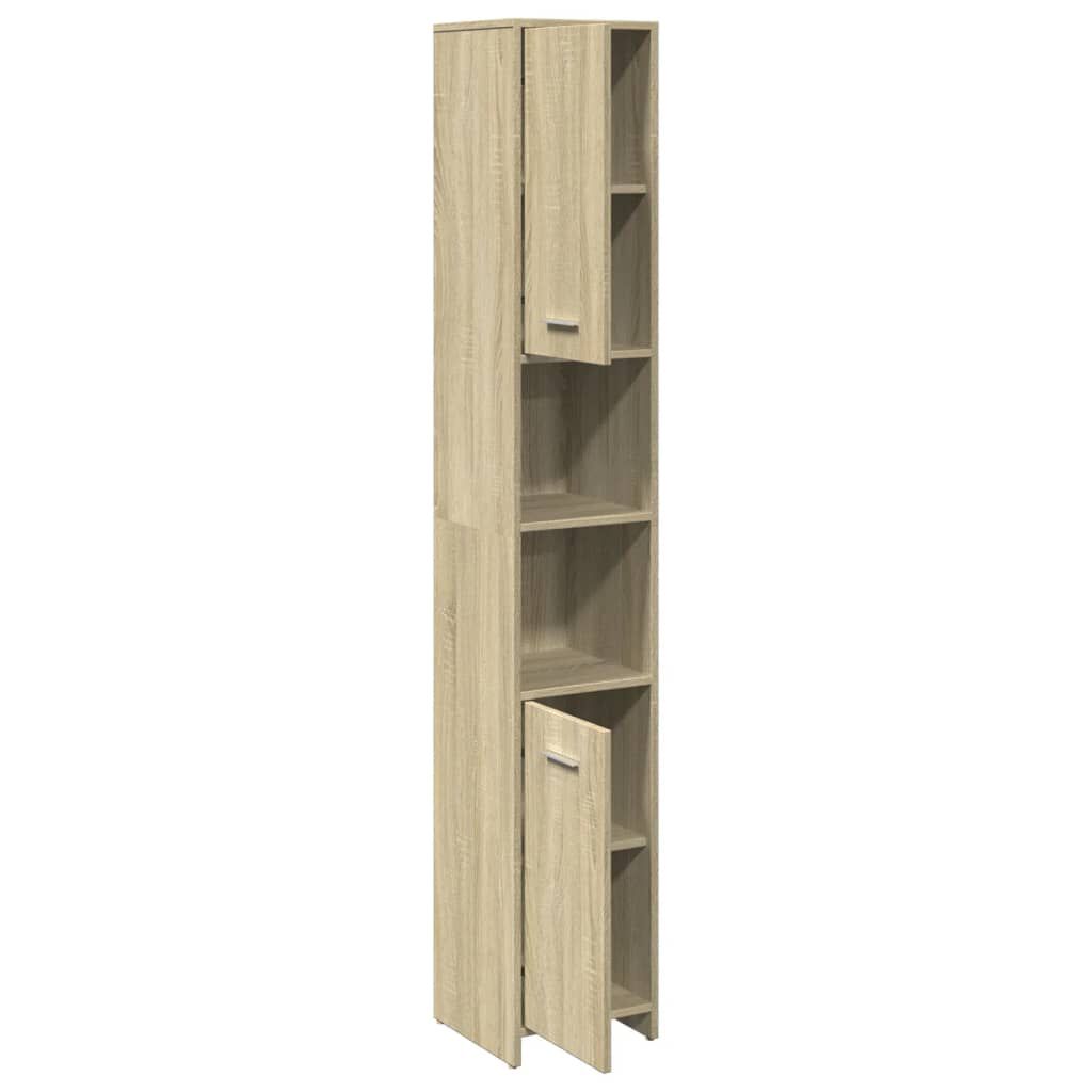 vidaXL Στήλη Μπάνιου Sonoma Δρυς 30x30x183,5 εκ. Επεξεργασμένο Ξύλο
