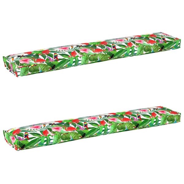 vidaXL Σετ Μαξιλαριών Πάγου 2 pcs Τροπική ζούγκλα 200 x 40 x 8 εκ.