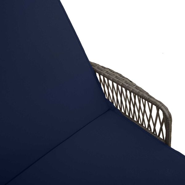 vidaXL Ξαπλώστρα με μαξιλάρι Γκρι 157 x 55 x 92 εκ. συνθετικό ρατάν
