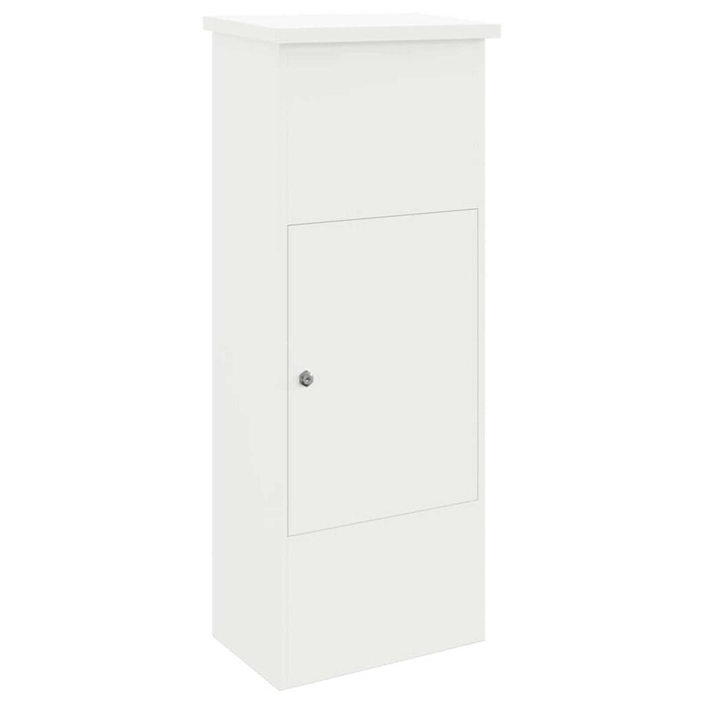 vidaXL Θυρίδα Πακέτων Λευκό 44.5 x 29 x 110.5 εκ Ατσάλι