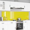 vidaXL Πίσω Πάνελ Κουζίνας 2 pcs Κίτρινο 110 x 60 cm σκληρυμένο γυαλί