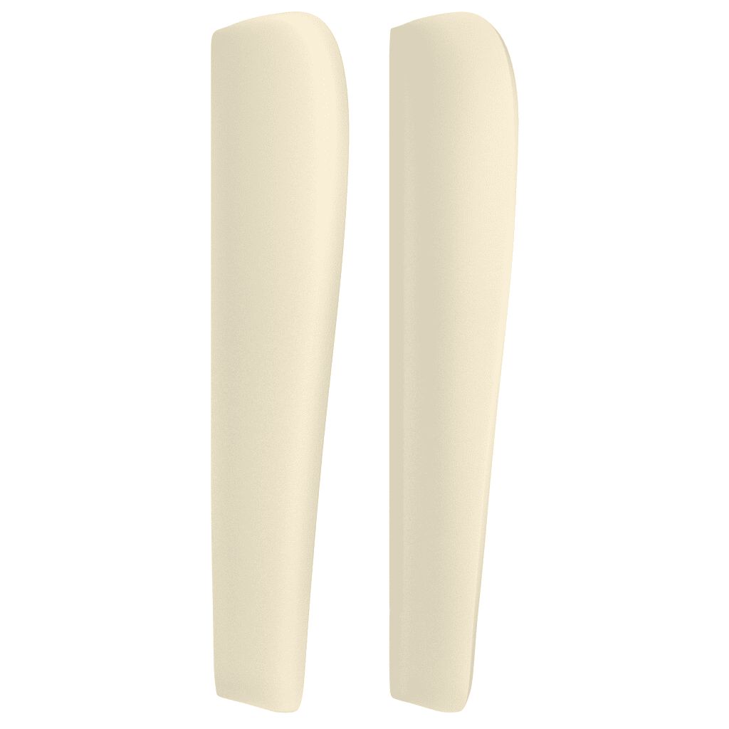 vidaXL Κρεβάτι Boxspring με Στρώμα Κρεμ 100x200εκ. από Συνθετικό Δέρμα