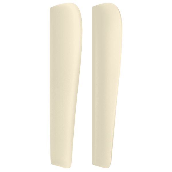 vidaXL Κρεβάτι Boxspring με Στρώμα Κρεμ 100x200εκ. από Συνθετικό Δέρμα