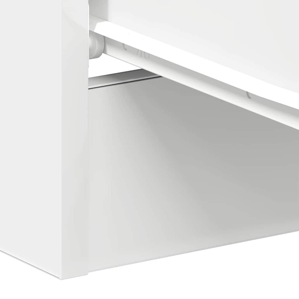 vidaXL Κομοδίνα 2 τεμ. Λευκά 38 x 35 x 56 εκ. από Επεξ. Ξύλο