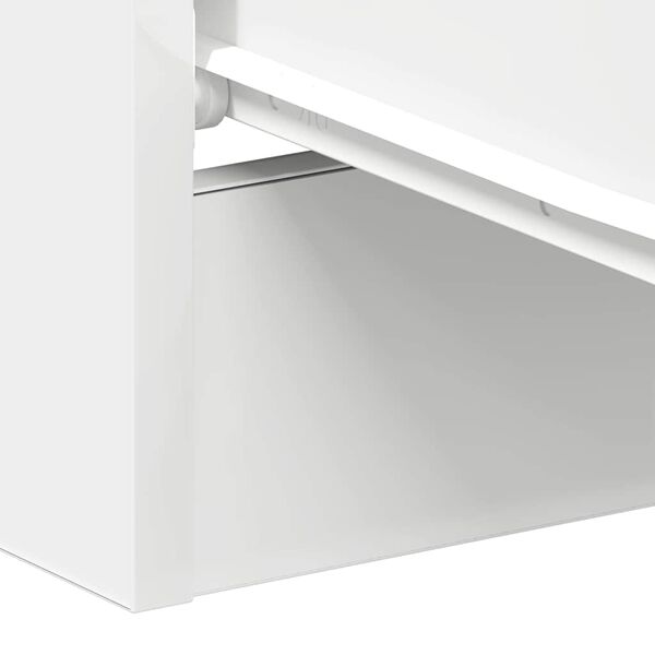 vidaXL Κομοδίνα 2 τεμ. Λευκά 38 x 35 x 56 εκ. από Επεξ. Ξύλο