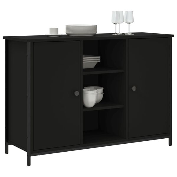 vidaXL Μπουφές Μαύρος 100 x 35 x 70 εκ. από Επεξεργασμένο Ξύλο