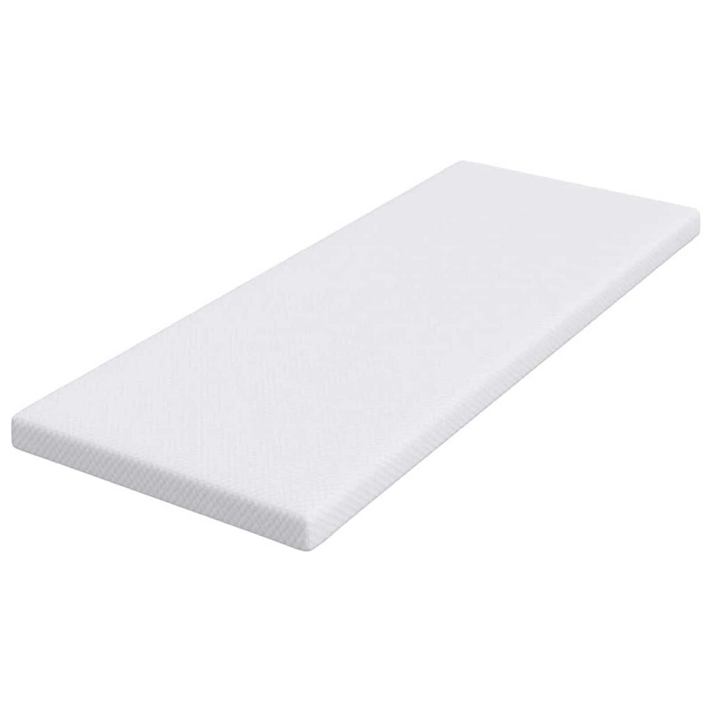 vidaXL Στρώματα Λευκό 70 x 200 cm 100% ύφασμα πολυεστέρα με τζακάρ