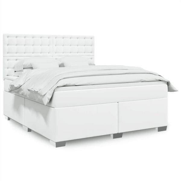 vidaXL &Kappa;&rho;&epsilon;&beta;ά&tau;&iota; Boxspring &mu;&epsilon; &Sigma;&tau;&rho;ώ&mu;&alpha; &Lambda;&epsilon;&upsilon;&kappa;ό 180x200 &epsilon;&kappa;. &Sigma;&upsilon;&nu;&theta;&epsilon;&tau;&iota;&kappa;ό &Delta;έ&rho;&mu;&alpha;