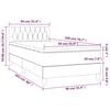 vidaXL &Kappa;&rho;&epsilon;&beta;ά&tau;&iota; Boxspring &mu;&epsilon; &Sigma;&tau;&rho;ώ&mu;&alpha; &Sigma;&kappa;&omicron;ύ&rho;&omicron; &Kappa;&alpha;&phi;έ 90x200 &epsilon;&kappa;. &Upsilon;&phi;&alpha;&sigma;&mu;ά&tau;&iota;&nu;&omicron;