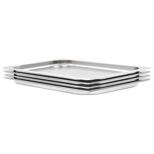 vidaXL &Lambda;&epsilon;&kappa;ά&nu;&epsilon;&sigmaf; Gastronorm 4 &tau;&epsilon;&mu;. GN 1/1 20 &chi;&iota;&lambda;. &alpha;&pi;ό &Alpha;&nu;&omicron;&xi;&epsilon;ί&delta;&omega;&tau;&omicron; &Alpha;&tau;&sigma;ά&lambda;&iota;
